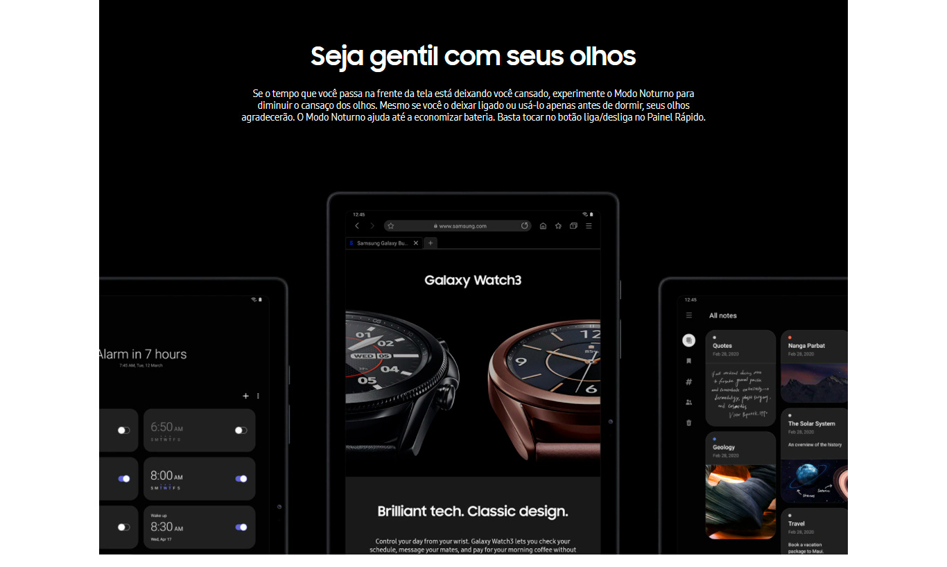 Tablet Samsung Galaxy A7 WiFi T500 64GB 3GB RAM Tela Grande 10.4